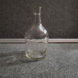 Vintage Felton New England Rum Clear Glass Embossed Bottle